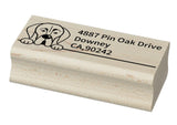 Great Dane custom rubber stamp