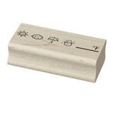 Weather icons journal stamp