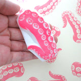 Big octopus tentacles rubber stamp