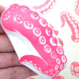 Big octopus tentacles rubber stamp