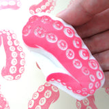 Big octopus tentacles rubber stamp