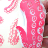Big octopus tentacles rubber stamp