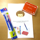 Discover the art of crafting your original rubber stamp with a complete DIY kit!