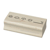 Weather icons journal stamp