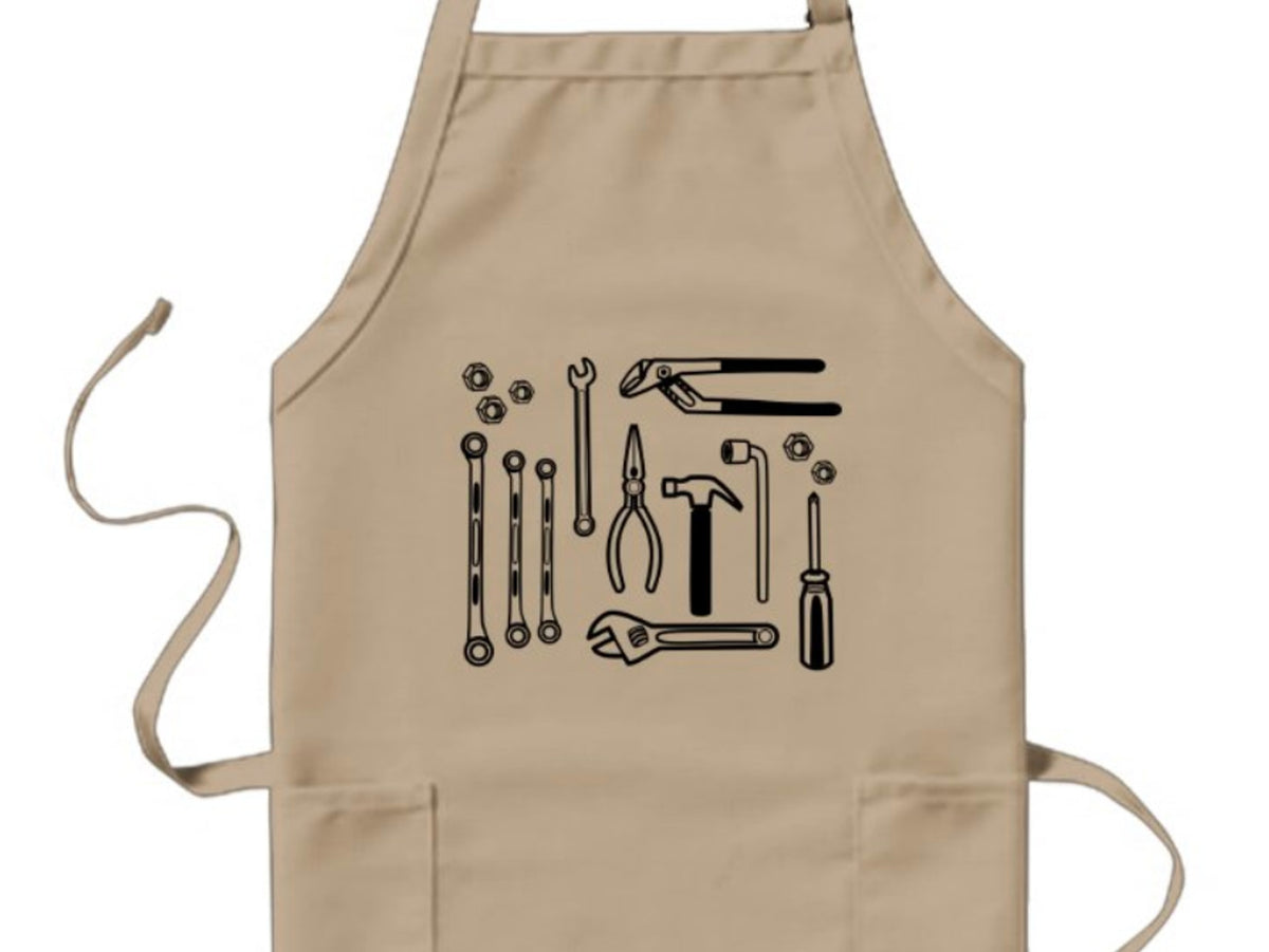 Apron - Personalized Kitchen Apron with Utensils and Name