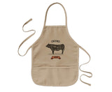 Cut of meat apron, Retro design, Butcher apron, Beef cut of meat