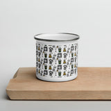 Kawaii camping mug, Coffee tools mug, Gift for coffee lover