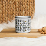 Kawaii camping mug, Coffee tools mug, Gift for coffee lover