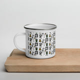 Kawaii camping mug, Coffee tools mug, Gift for coffee lover