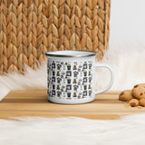 Kawaii camping mug, Coffee tools mug, Gift for coffee lover