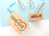 Ukulele rubber stamp, Summer decoration stamp
