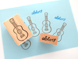 Ukulele rubber stamp, Summer decoration stamp