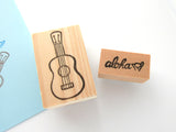 Ukulele rubber stamp, Summer decoration stamp
