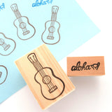 Ukulele rubber stamp, Summer decoration stamp