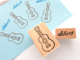 Ukulele rubber stamp, Summer decoration stamp