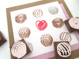 Chocolate stamps, Handmade stamp, Wedding invitation, Valentine's day, Stationery lover