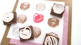 Chocolate stamps, Handmade stamp, Wedding invitation, Valentine's day, Stationery lover