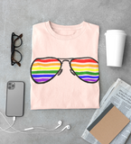 Rainbow sunglasses, LGBT flag, Rainbow flag T-shirt