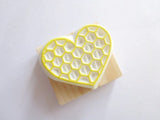 Honeycomb rubber stamp, Bee rubber stamps, Baby shower invitation, Heart honeycomb, Handmade rubber stamp