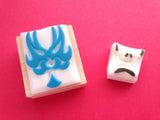 Kabuki mask rubber stamp, Japanese traditional culture, Japanese rubber stamps