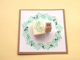 Olive wreath handmade card stamps, Wedding stamp, Wedding decoration