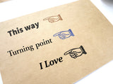 Point finger antique stamp, Wedding rubber stamp, Invitation decoration stamp, Unique retro rubber stamp, Japanese rubber stamps