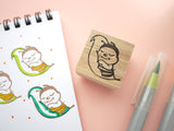 Bee stamp for your baby shower invitations, Bee rubber stamp, Cute rubber stamp, Japanese rubber stamp