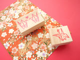 Origami crane, Crane stamp, Japanese wedding