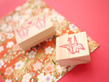 Origami crane, Wedding decoration, Japanese rubber stamp, Wedding stamp