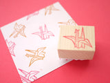 Origami crane, Wedding decoration, Japanese rubber stamp, Wedding stamp