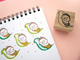 Bee stamp for your baby shower invitations, Bee rubber stamp, Cute rubber stamp, Japanese rubber stamp