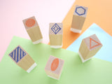 Hobonichi mini stamps set, Geometric pattern