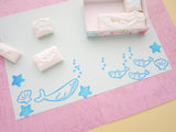 Sea animals rubber stamps, Summer rubber stamps, Japanese rubber stamps, Aquarium rubber stamp, Kawaii stationery