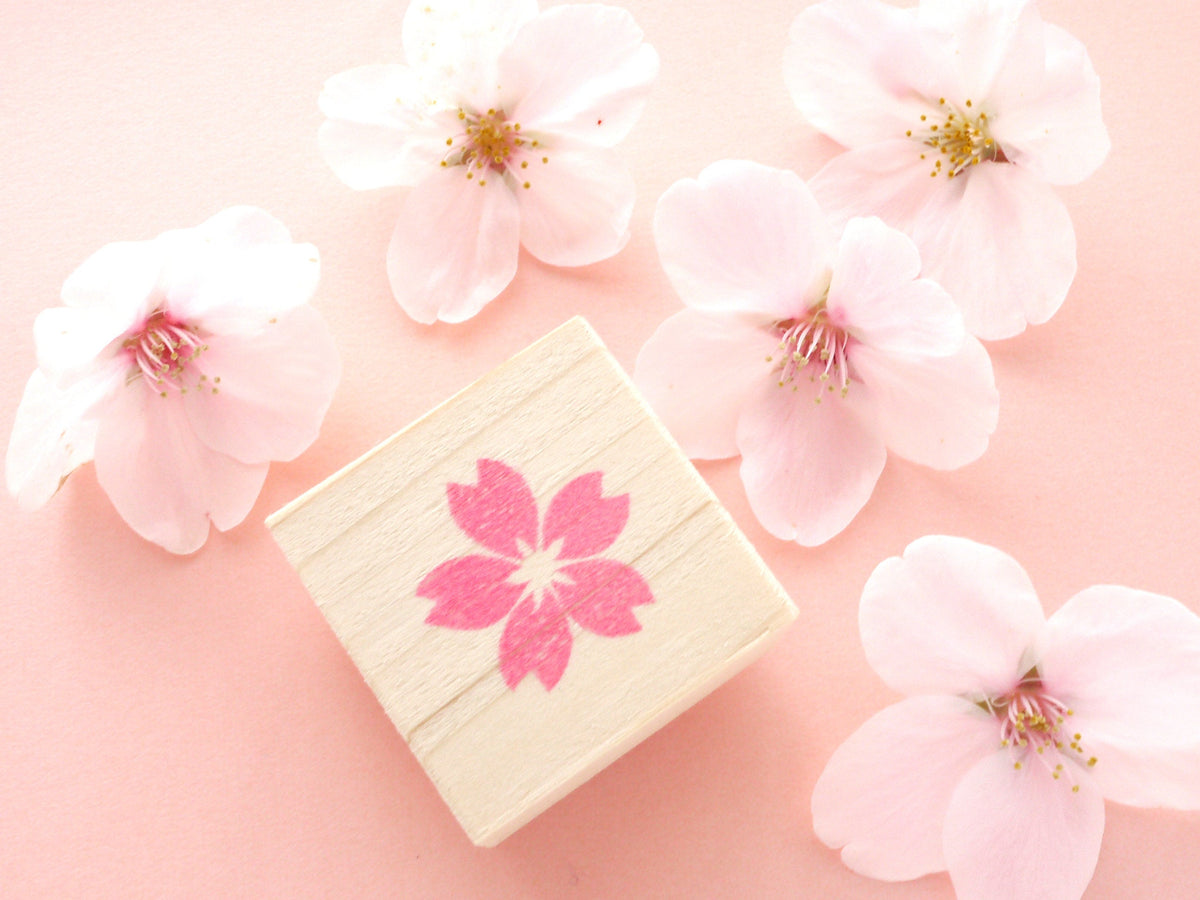 Cherry blossom rubber stamp, Wedding rubber stamp, Flower