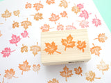 Maple leaf stamp, Autumn leaf rubber stamp, Autumn decoration stamp, Hobonichi stamp, Japanese rubber stamps