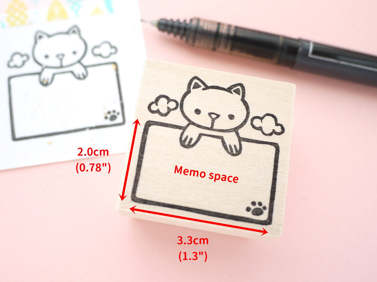 Cat hobonichi mini stamps, Japanese rubber stamps, Hobonichi