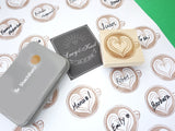 Coffee wedding latte art stamp, Japanese rubber stamp, Coffee rubber stamp