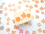 Maple leaf stamp, Autumn leaf rubber stamp, Autumn decoration stamp, Hobonichi stamp, Japanese rubber stamps