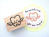 Tooth fairy stamp, Baby invitations, Kawaii rubber stamp, Handmade rubber stamp, Japanese rubber stamps