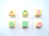 Hobonichi mini stamps set, Geometric pattern