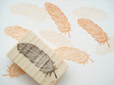 Feather stamp wedding invitation decoration, Wedding stamp, Japanese rubber stamps