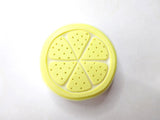 Lemon rubber stamp, Fresh sliced lemon, Yellow fruit decoration, Japanese rubber stamps