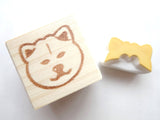 Japanese Akita dog stamp