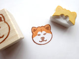 Japanese Akita dog stamp