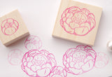 Peony invitation, Flower stamp, Peony decoration, Wedding rubber stamp, Wedding flower