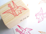 Origami crane, Wedding decoration, Japanese rubber stamp, Wedding stamp