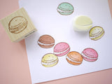 Macaron decoration stamp, Wedding stamp, Personalized stamp wedding