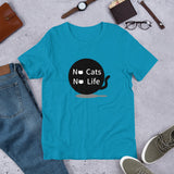 No cats No life Short-Sleeve Unisex T-Shirt