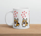 Corgi mug, Walsh Corgi, Dog lover gift idea