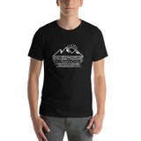 Outdoor T-shirt, Line art T-shirt, Gift for men